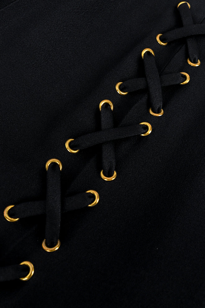 Moschino Lace Up Cigarette Pants detail @RECESS LA