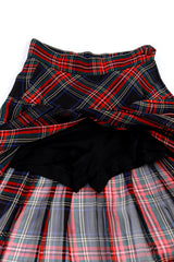 Vintage Moschino Plaid & Ruffle Deconstructed Skirt Set open @RECESS LA