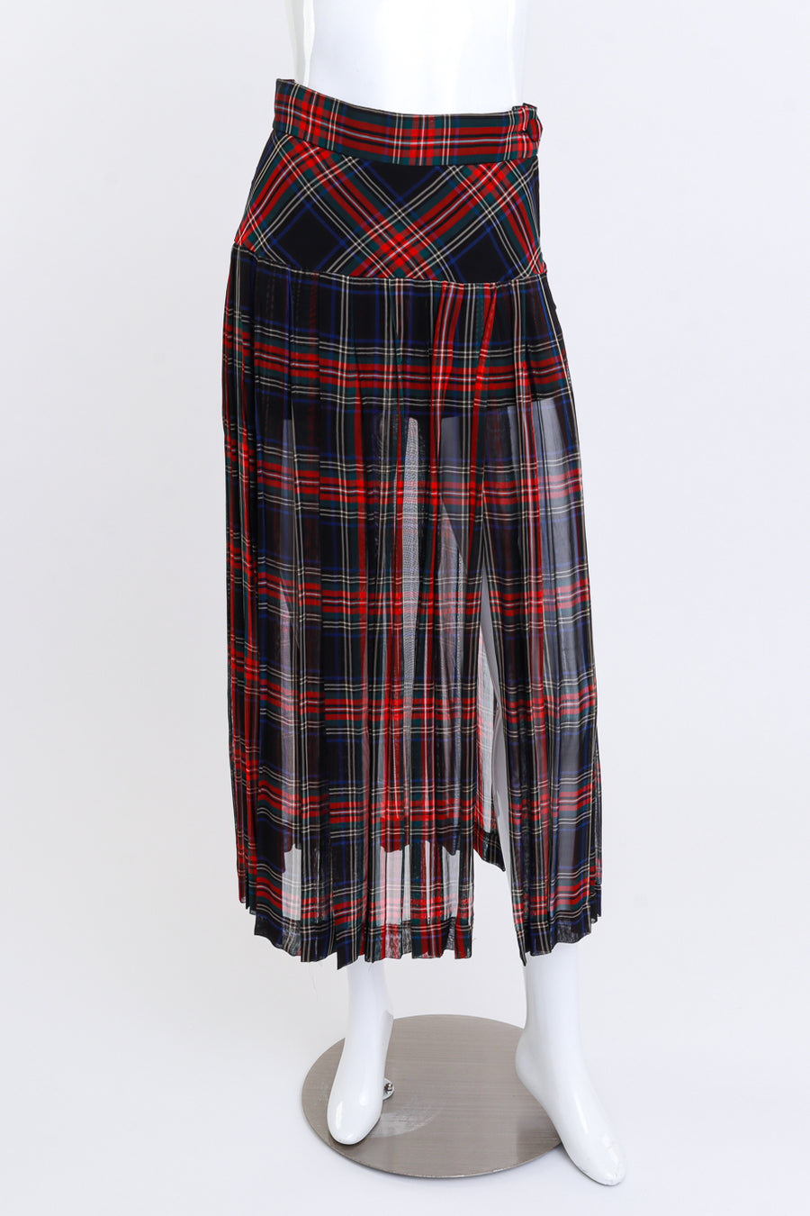 Vintage Moschino Cheap & Chic Plaid & Ruffle Deconstructed