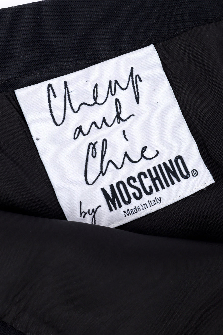 Vintage Moschino Irony of Design Text Jacket & Skirt Suit – Recess