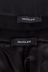 Thierry Mugler Corset Wide Leg Trouser label @recess la