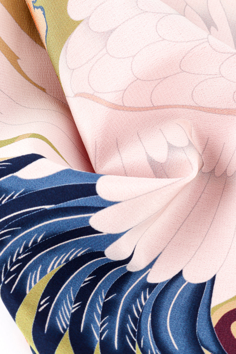 Maison Margiela 2019 S/S Japanese Crane Shirt fabric closeup @recess la
