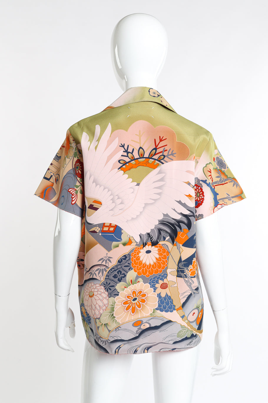 Maison Margiela 2019 S/S Japanese Crane Shirt back on mannequin @recess la