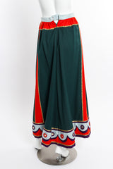 Vintage Malcolm Starr Elephant Maxi Skirt on mannequin back @recessla