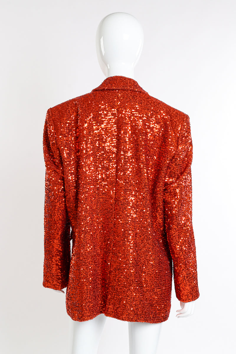 Marcell Von Berlin Sequin Blazer back on mannequin @recessla