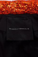 Marcell Von Berlin Sequin Blazer signature label closeup @recessla