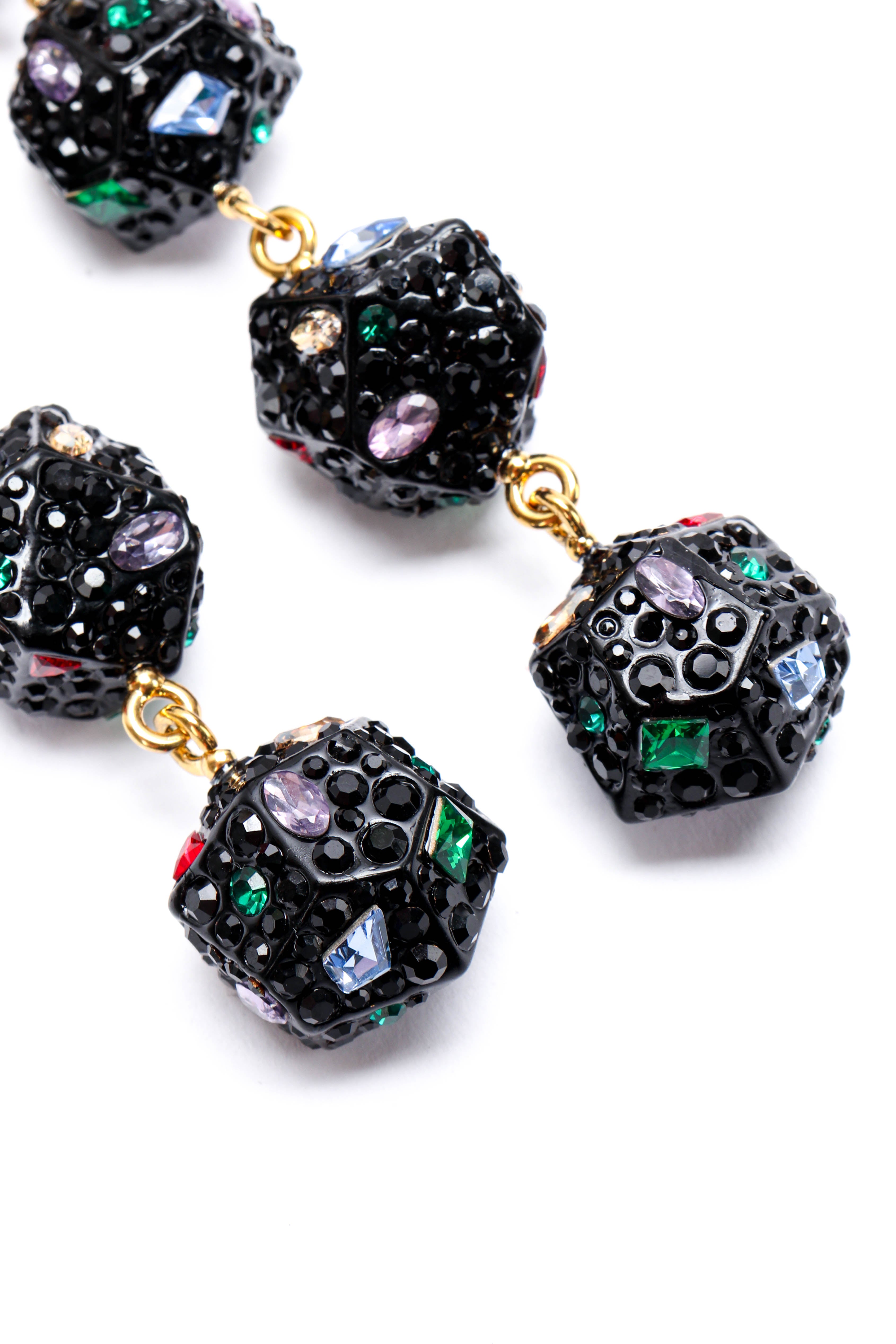 Marie Monsod Nugget Earrings crystal closeup @recessla
