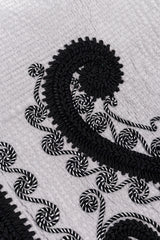 Vintage Mary McFadden Embroidered Quilt Duster embroidery closeup @recessla