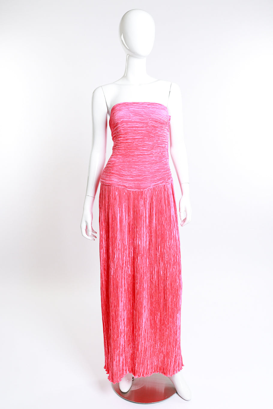 Ruched Bow Evening Gown by Mary McFadden front mannequin @RECESS LA