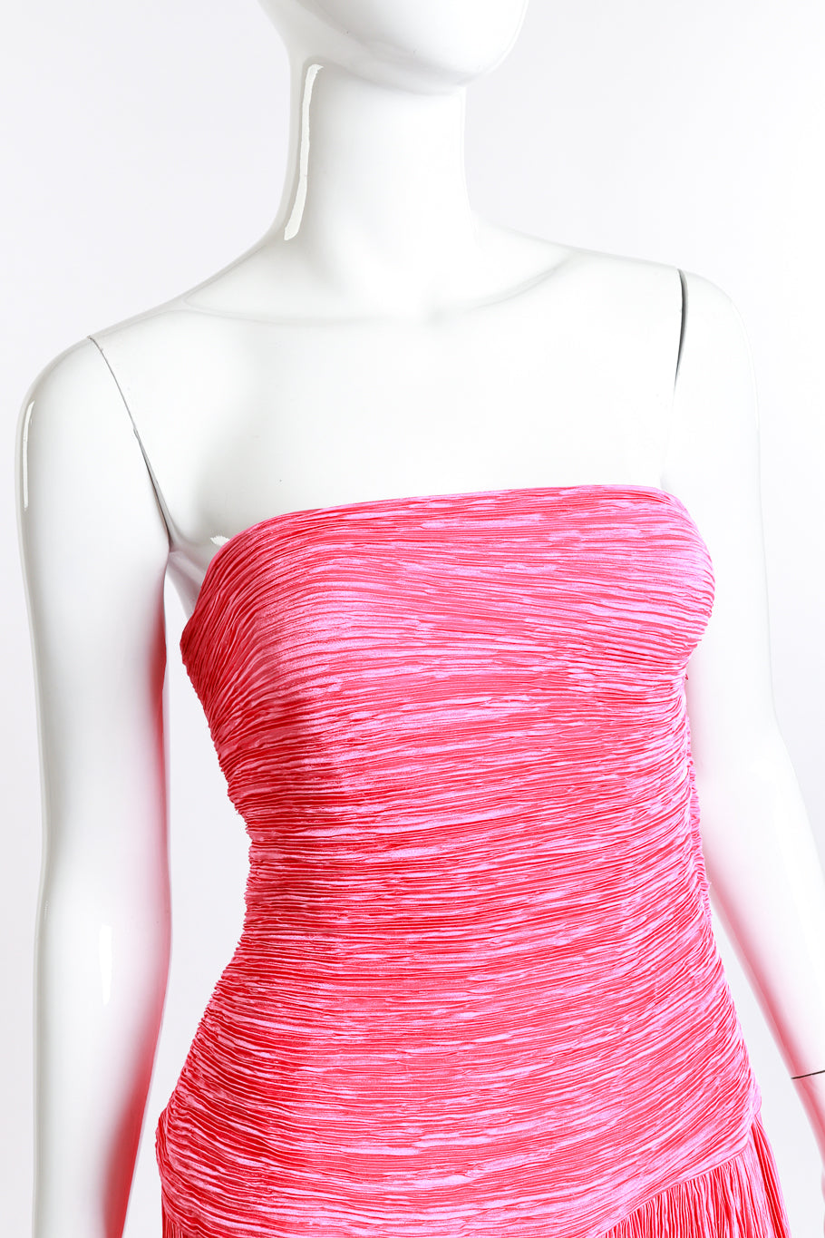 Ruched Bow Evening Gown by Mary McFadden front detail mannequin @RECESS LA