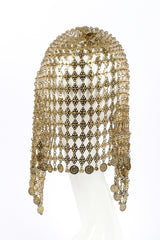 Vintage Chainmail Headpiece back on mannequin @recessla