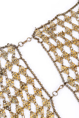 Vintage Chain Mail Tank Top hook eye closure closeup @recessla