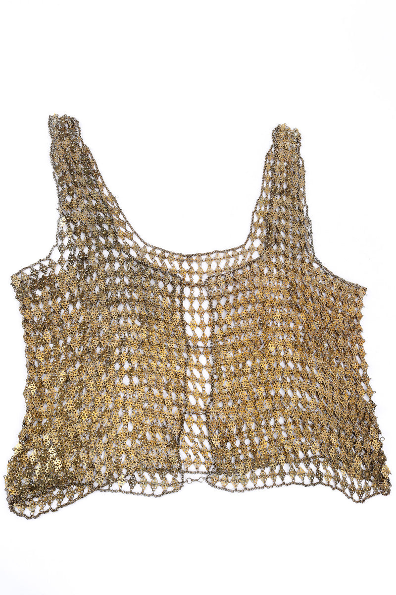 Vintage Chain Mail Tank Top front view @recessla