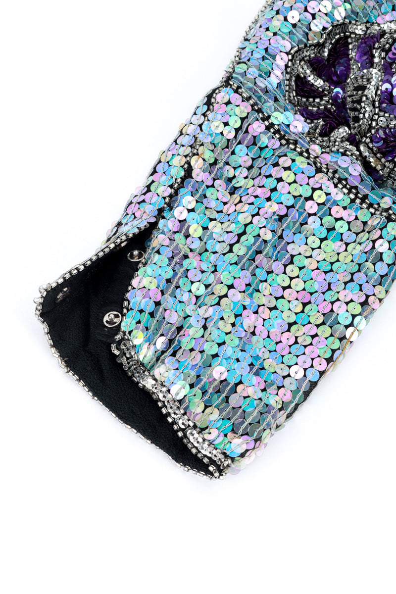 Metamorphosis Sequin Cocktail Dress cuff detail @RECESS LA