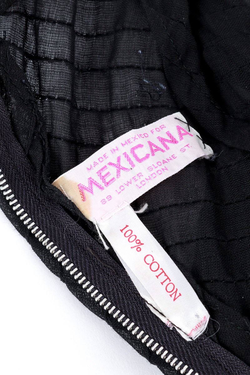 Mexicana Pintuck Ruffle Dress label  @RECESS LA