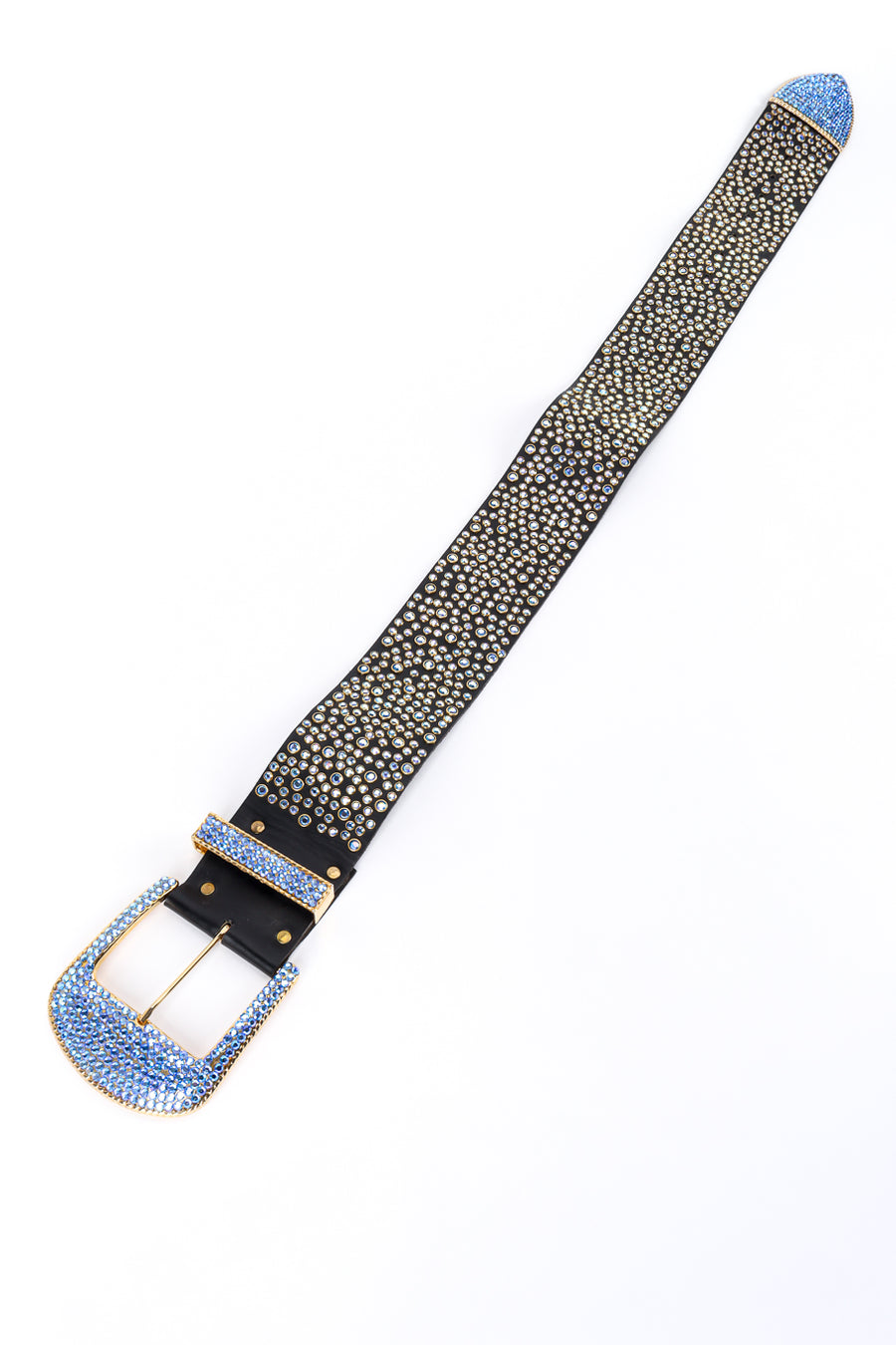Vintage Michael Morrison MX Aurora Crystal Studded Belt – Recess display picture 1