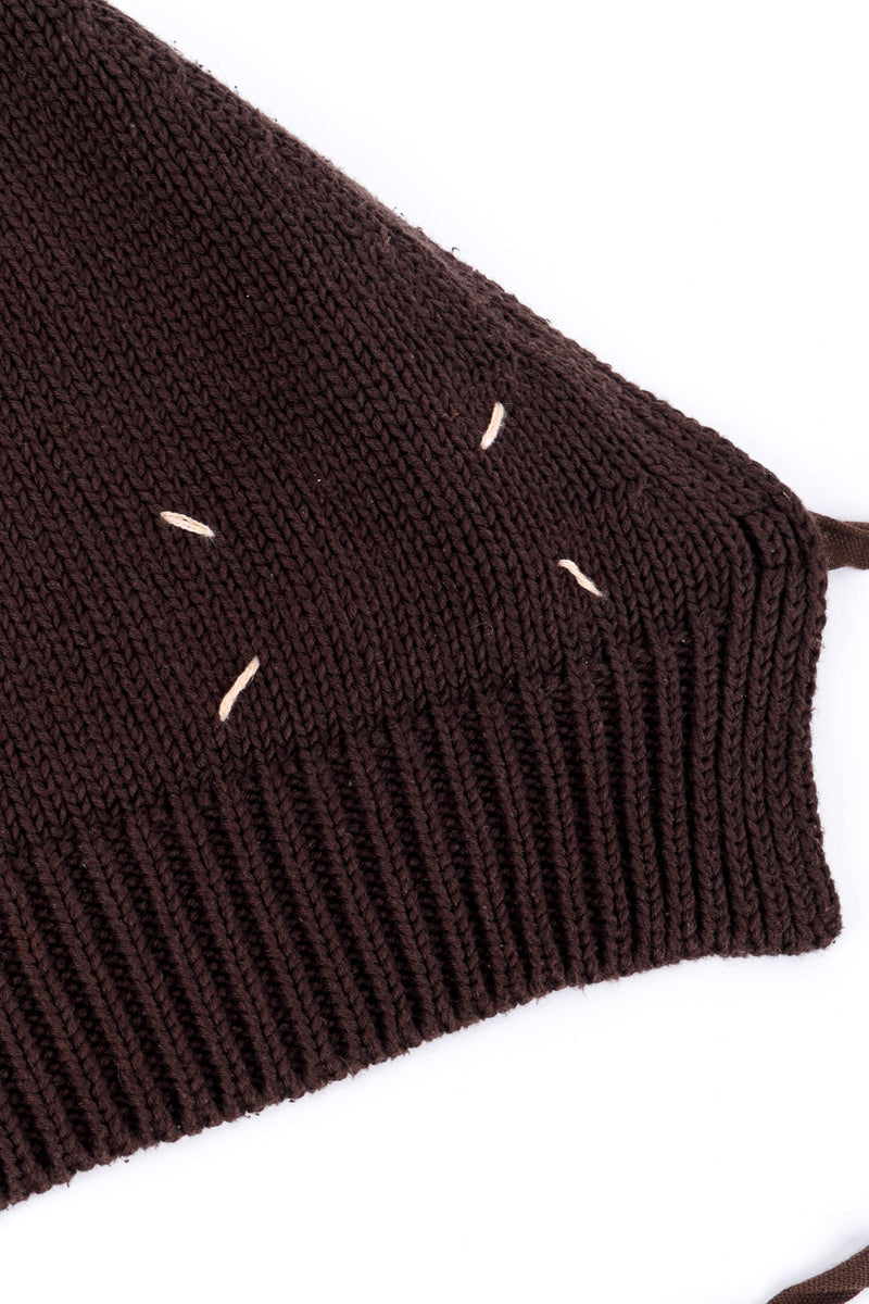 Knit halter top by Maison Margiela white stitches @recessla