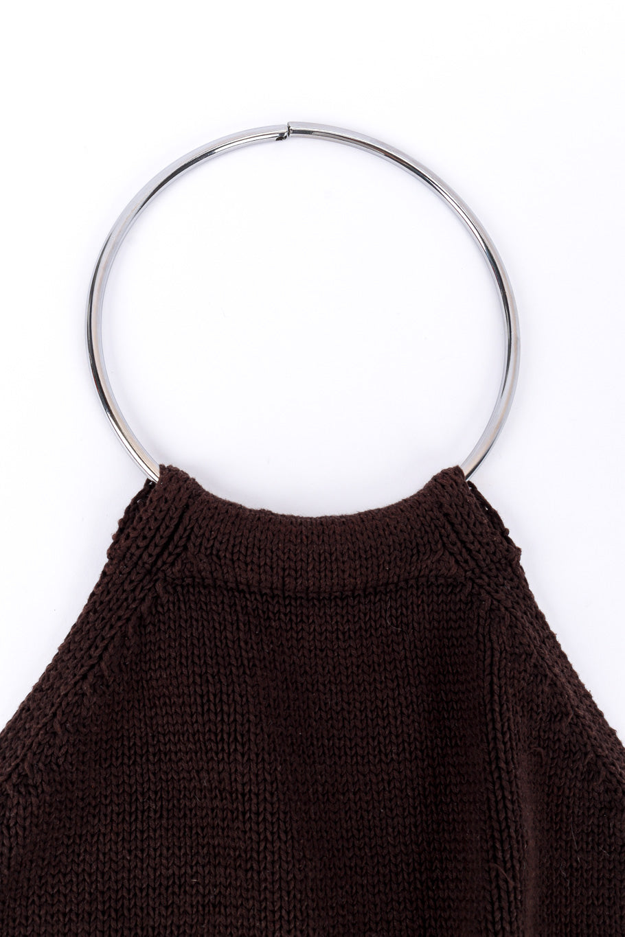 Knit halter top by Maison Margiela ring collar @recessla