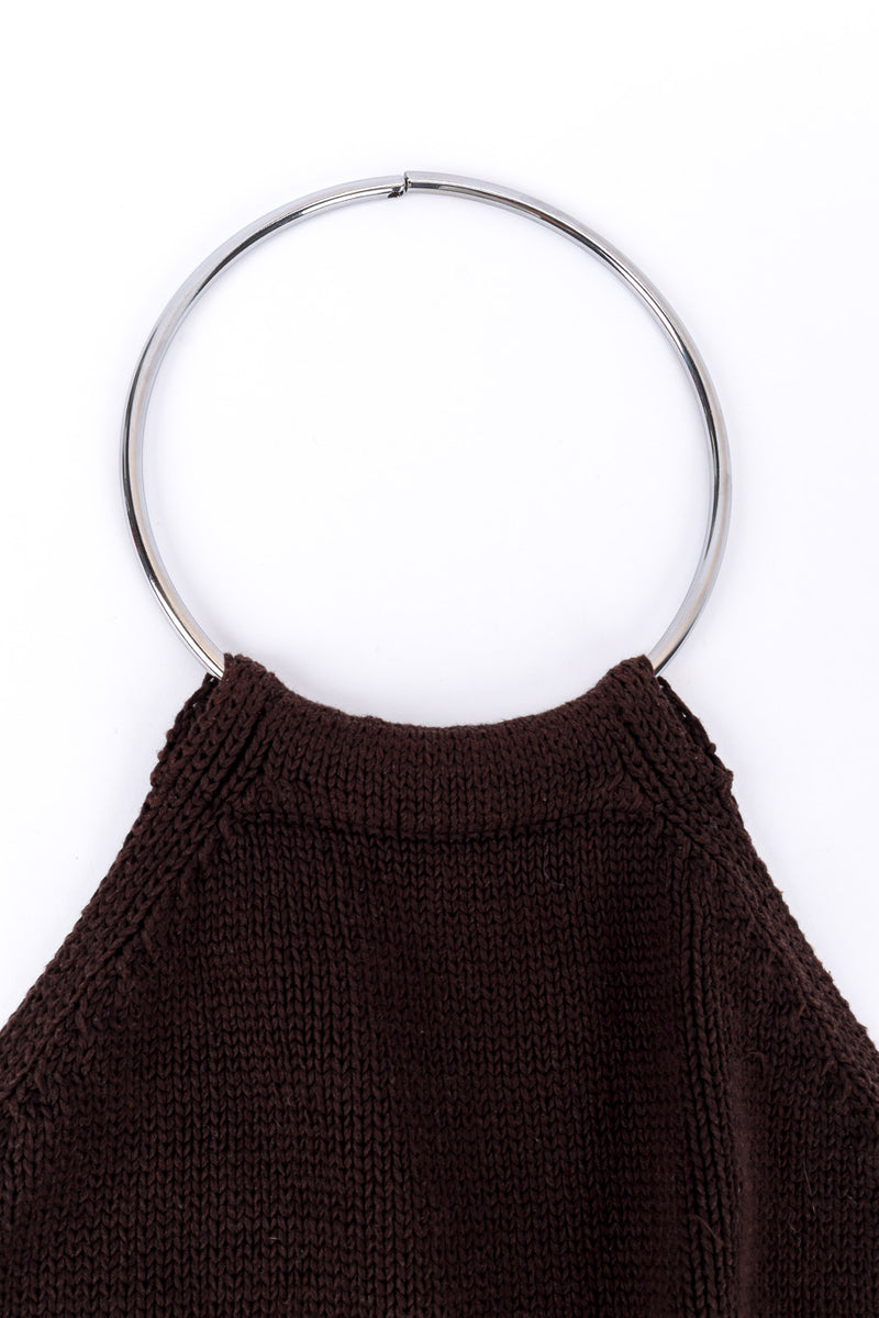 Knit halter top by Maison Margiela ring collar @recessla