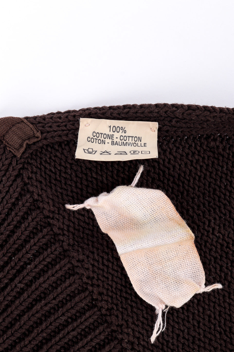 Knit halter top by Maison Margiela fabric tag @recessla
