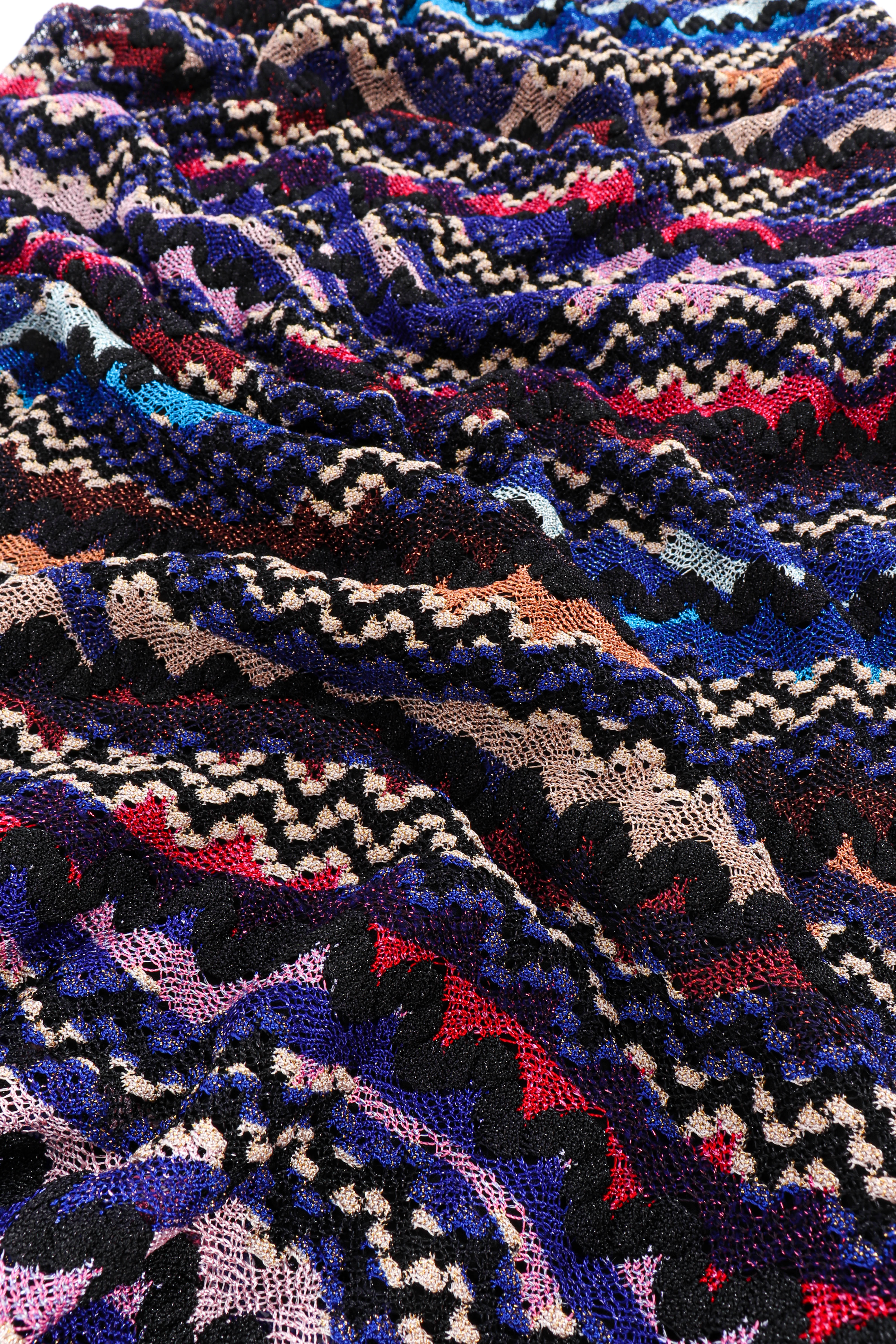 Missoni Chevron Knit Maxi Dress fabric closeup @recessla