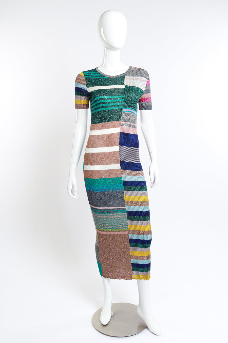 missoni shirt dress MISSONI Metallic crochet-knit cotton-blend shirt dress