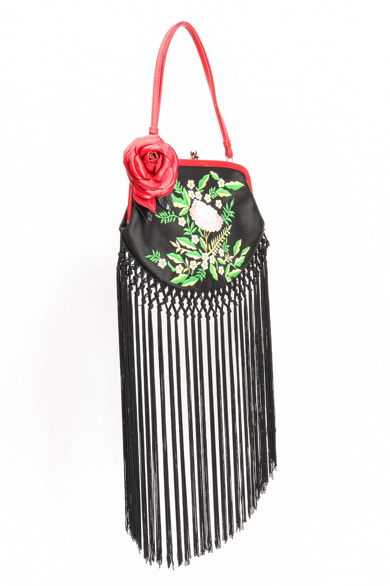 Vintage Moschino Embroidered Piano Fringe Shoulder Bag – Recess