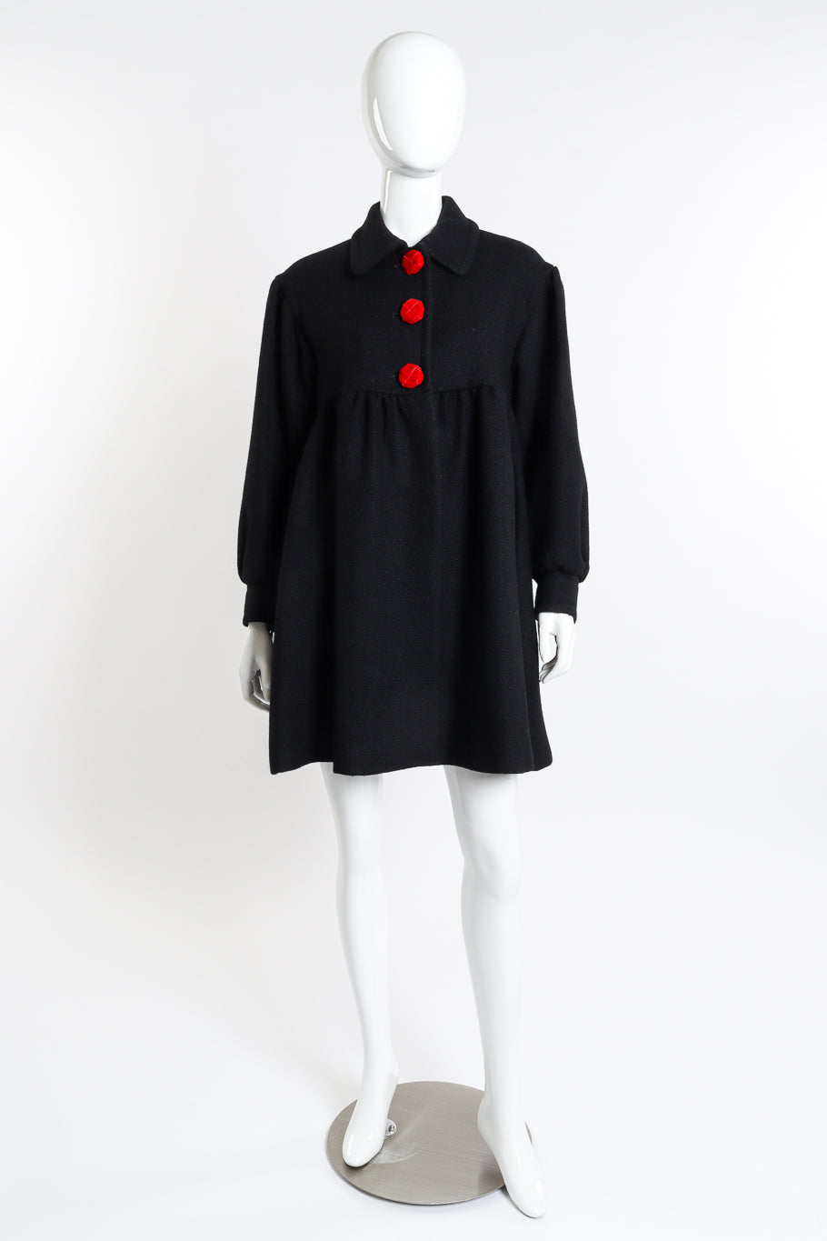 Vintage Moschino Cheap and Chic Babydoll Coat on mannequin at Recess LA