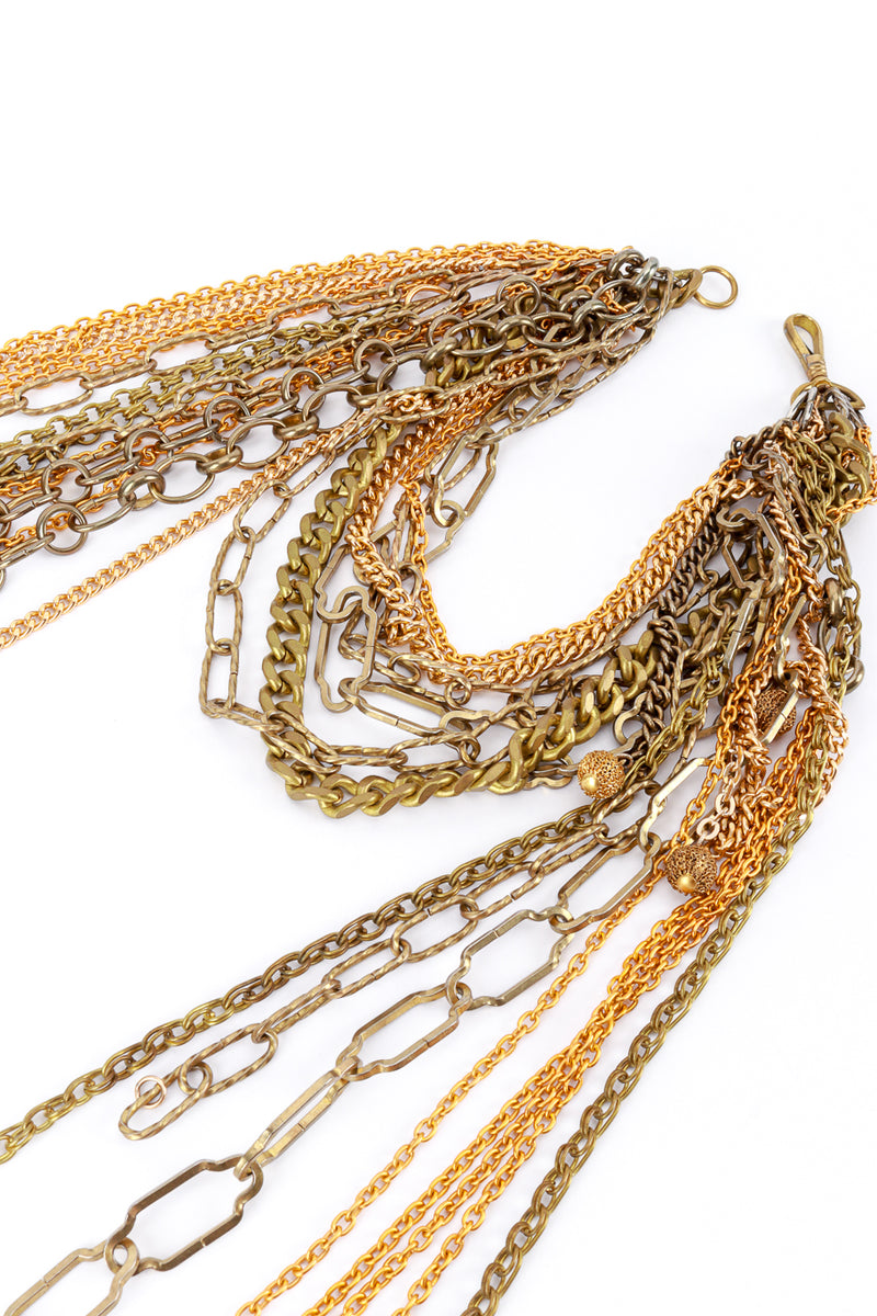 Vintage 6-Strand Chain Statement Necklace flat lay @RECESS LA