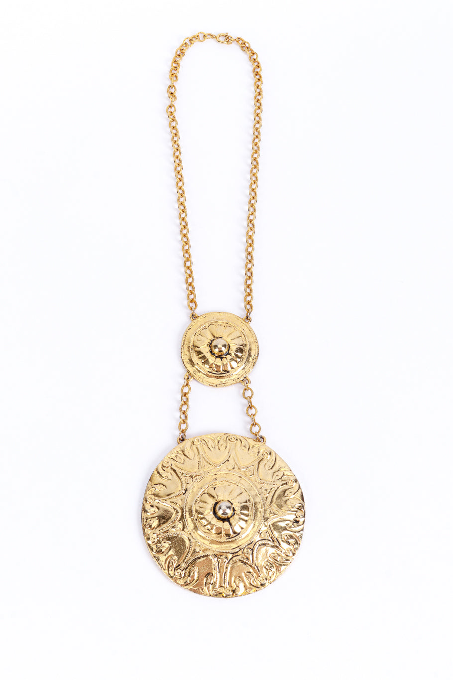 Double Medallion Necklace II by Accessocraft @ recess LA