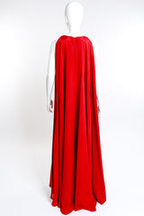 Keyhole Cut Caped Gown Naeem Khan back on mannequin @RECESS LA