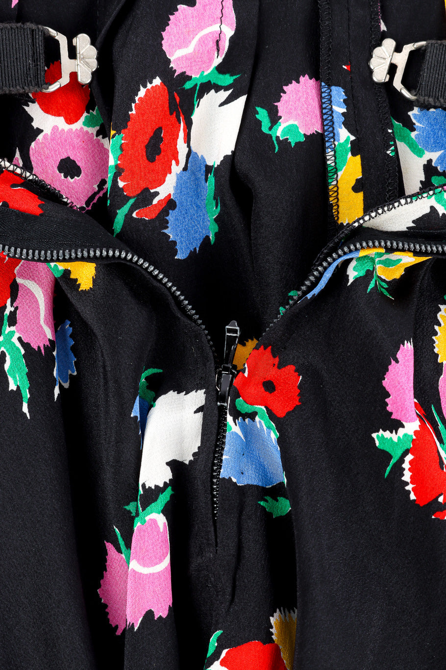 Nina Ricci silk floral print dress back zipper detail @recessla