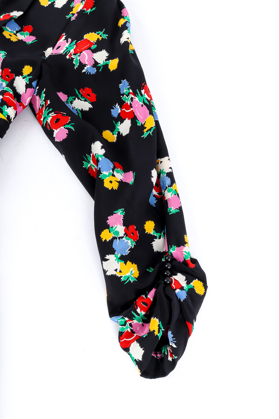 Nina Ricci silk floral print dress sleeve detail @recessla