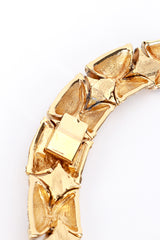 Vintage Golden Arc Crystal Contour Collar Necklace clasp @RECESS LA