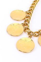 Vintage Escada "62" Coin Collar Necklace coin back closeup @recessla