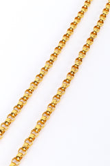 Vintage Joan Rivers Long Heart Pendant Necklace chain closeup @recess la