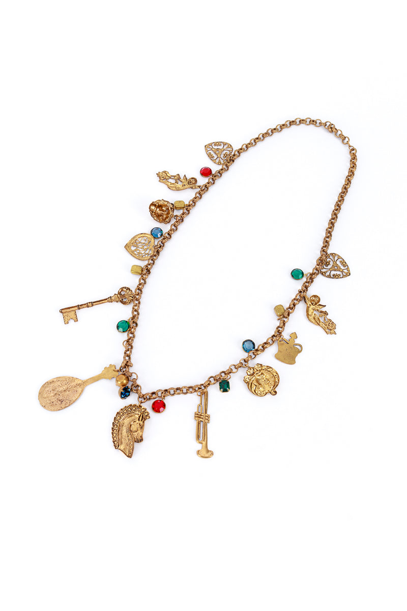 Vintage Victoriana Charm Necklace reverse @RECESS LA