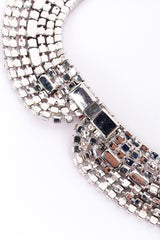 Vintage Crystal Collar Necklace rounded edge back of closure @recess la