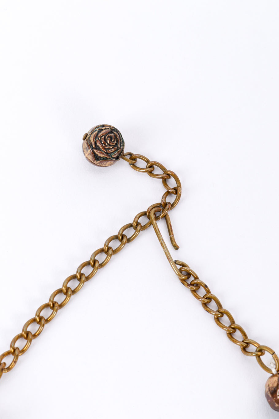 Vintage Crescent Bead Collar Necklace hook closure @recessla