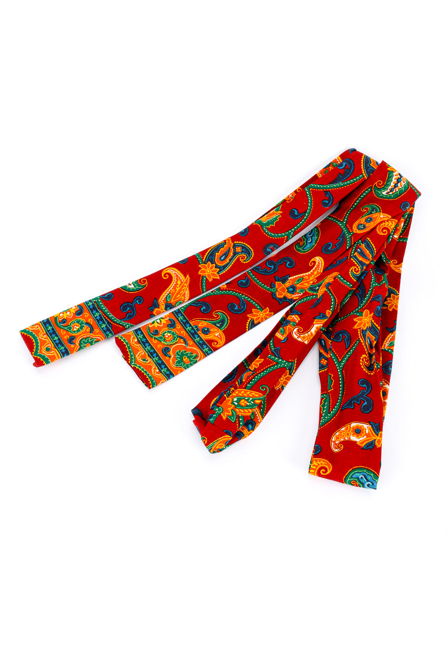 Vintage Neiman Marcus Floral Paisley Kimono Robe sash belt @recess la