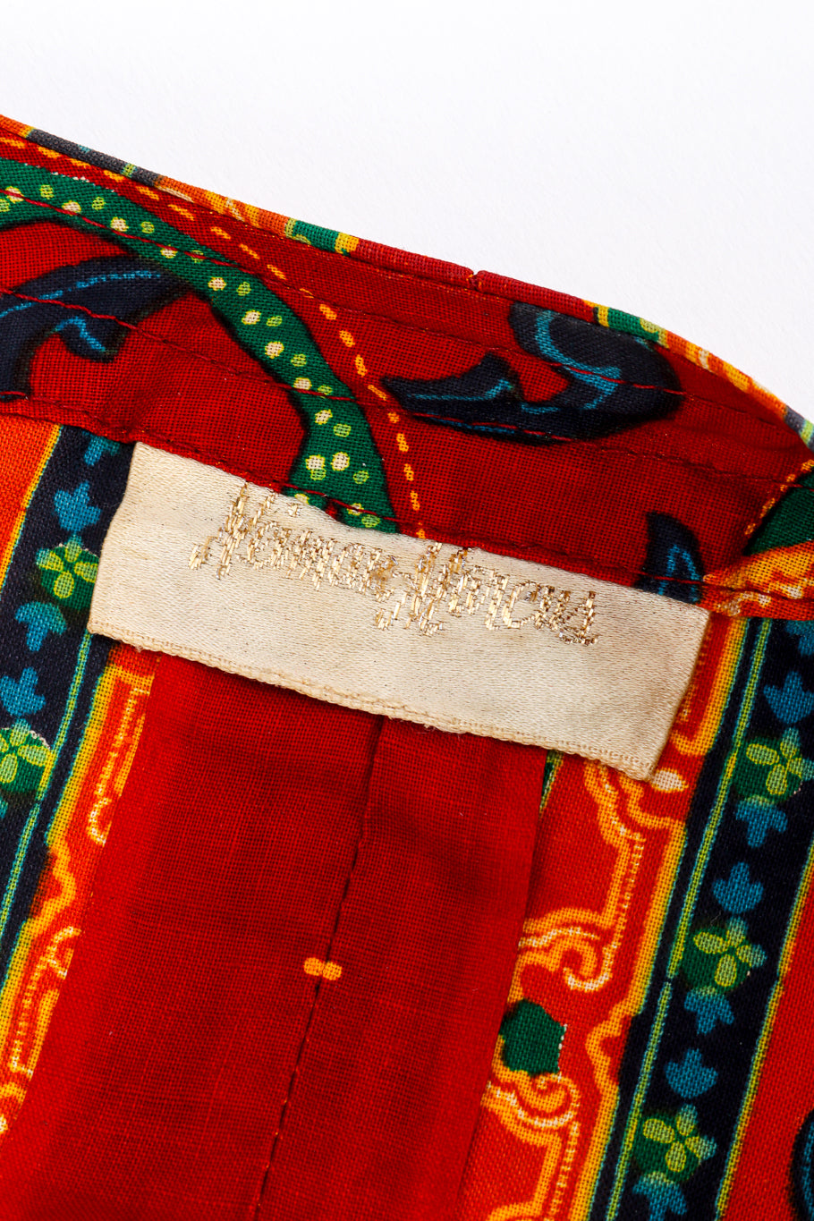 Vintage Neiman Marcus Floral Paisley Kimono Robe signature label @recess la