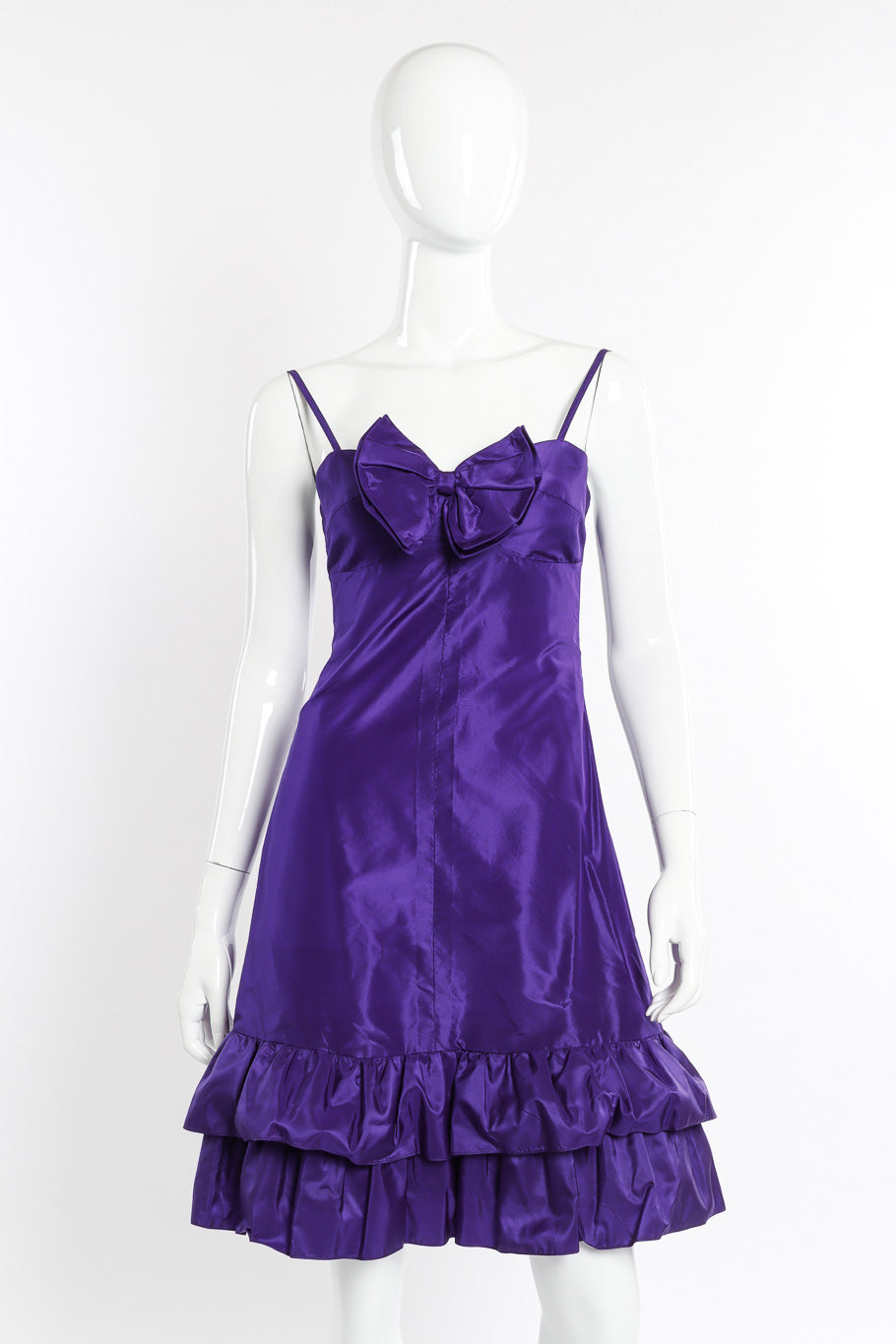 Velvet Bow Dress by Nina Ricci on mannequin lining only @recessla