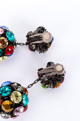 Oscar de la Renta Rainbow Disco Ball Drop Earrings signature @recess la