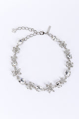 Oscar de la Renta Crystal Flower Collar Necklace @recess la