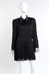 Norma Kamali Fringed Shirt Jacket on mannequin @RECESS LA