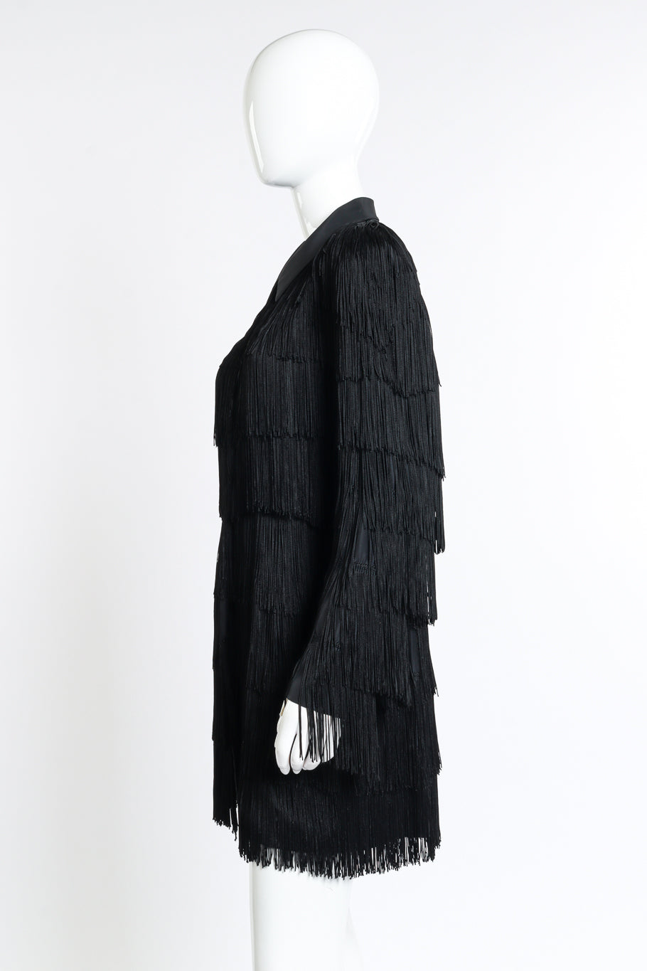 Norma Kamali Fringed Shirt Jacket side mannequin @RECESS LA