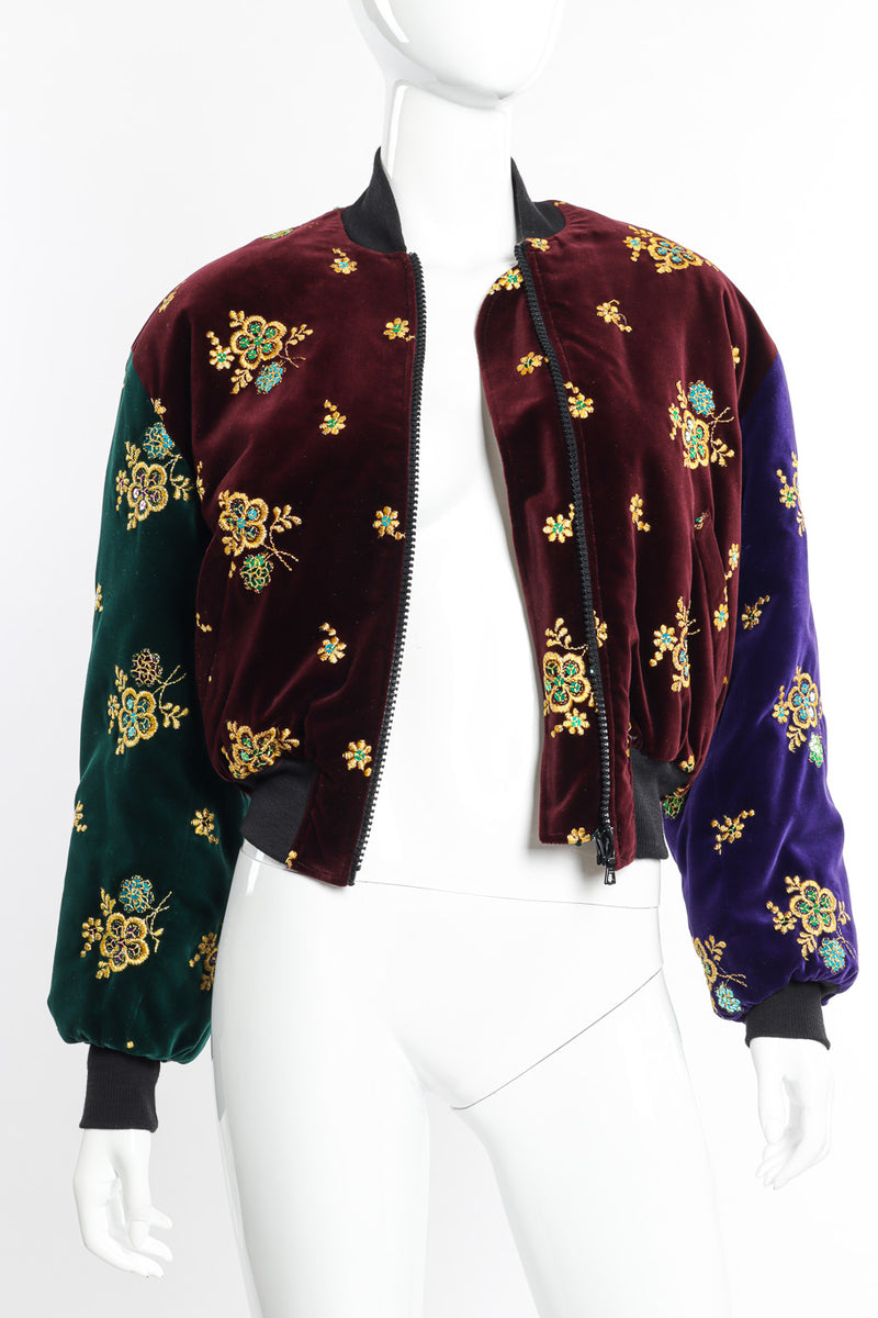 Fortela Fulvia Embroidered Cotton-velvet Jacket in Black | Lyst