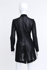 Ozbek Sheer Mesh Longline Jacket on mannequin @RECESS LA