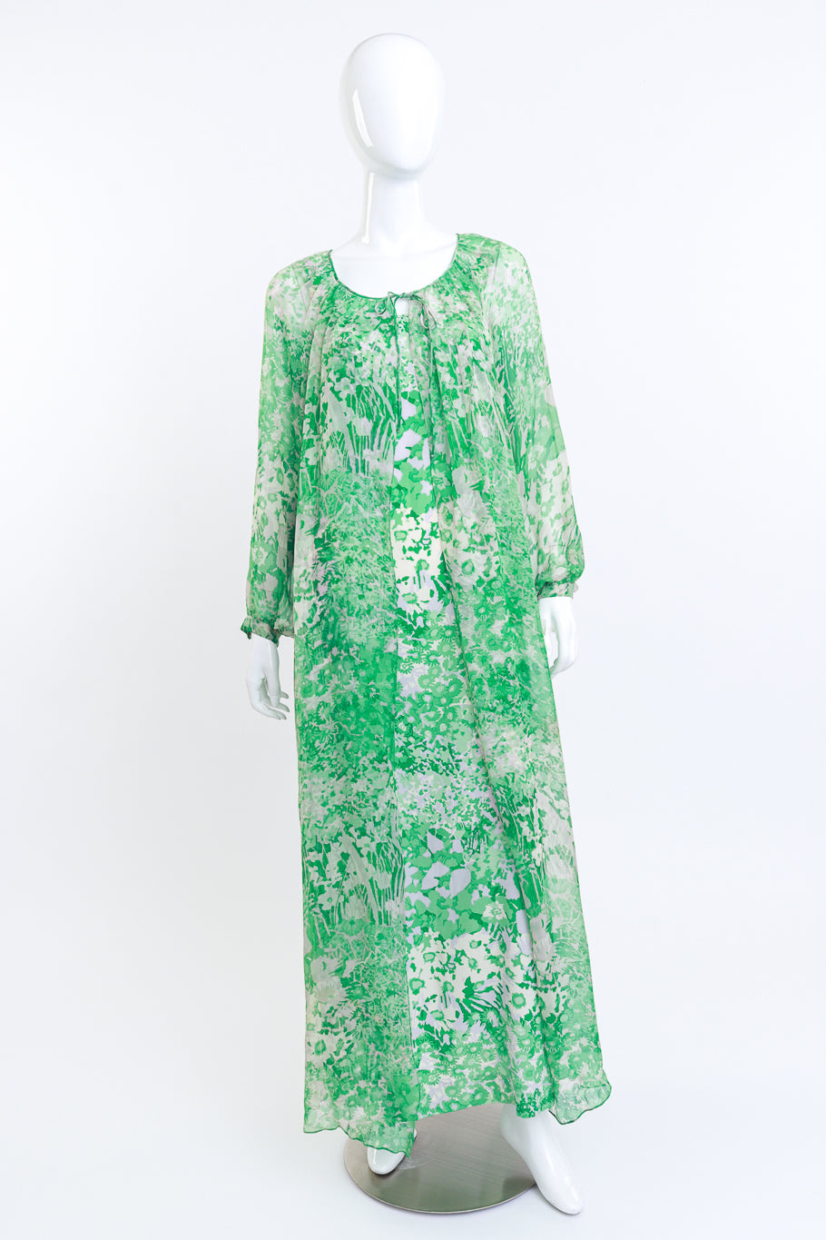 Oscar De La Renta Floral Dress & Duster Set on mannequin @RECESS LA