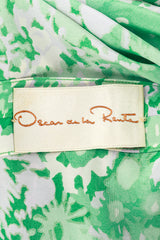 Oscar De La Renta Floral Dress & Duster Set label @RECESS LA